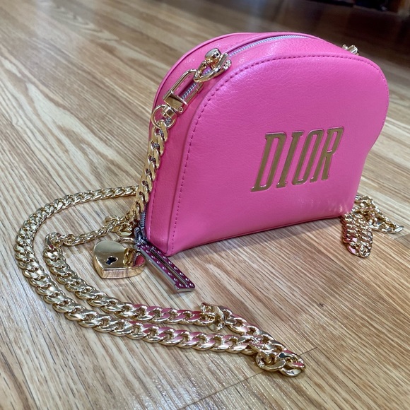 🌟 DIOR Bubble gum pink bag💖 +2  crossbody straps - Picture 6 of 17